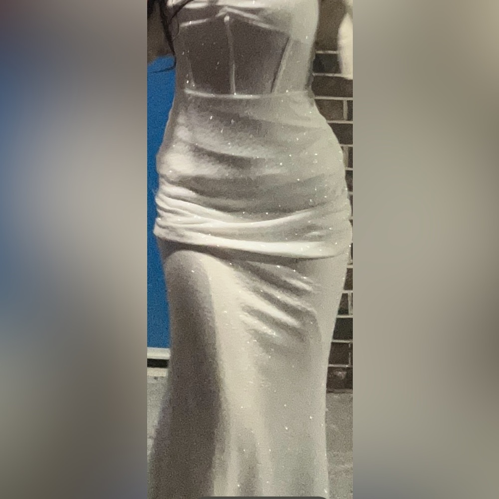 White prom dress